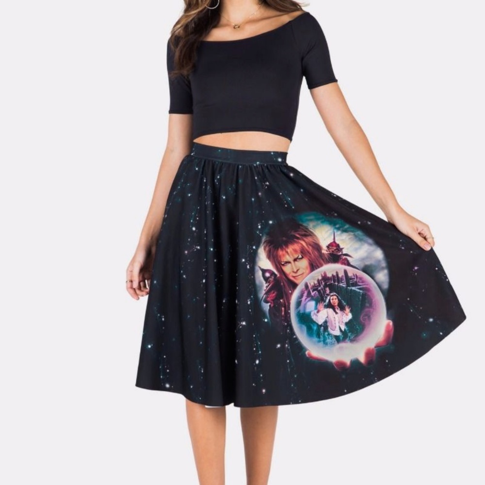 BLACKMILK CRYSTAL BALL POCKET MIDI SKIRT - LIMITED